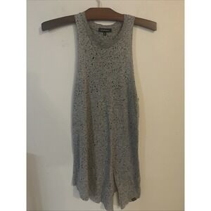 Koral‎ By Ilana Kugel Women's Athletic Mesh Tank Top Sleeveless Gray Size Medium